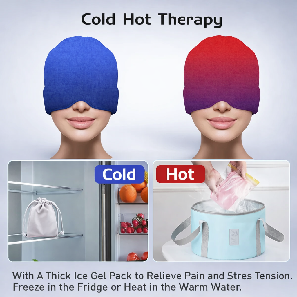 CoolComfort Soothing Migraine Relief Head Wrap